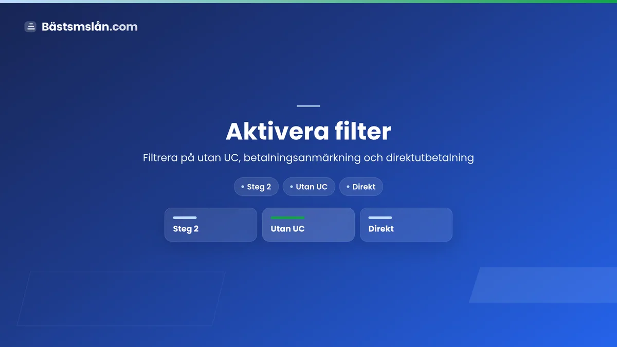 2. Aktivera filter